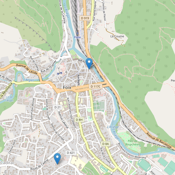 Carte des bibliotheques à Foix Thumbnail