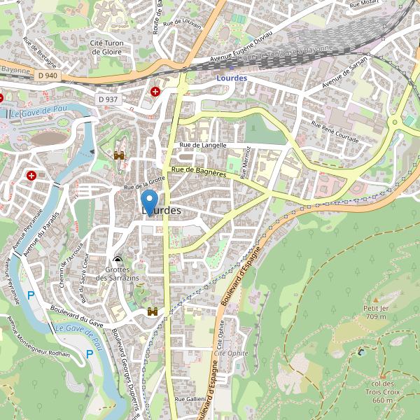 Carte des bibliotheques à Lourdes Thumbnail
