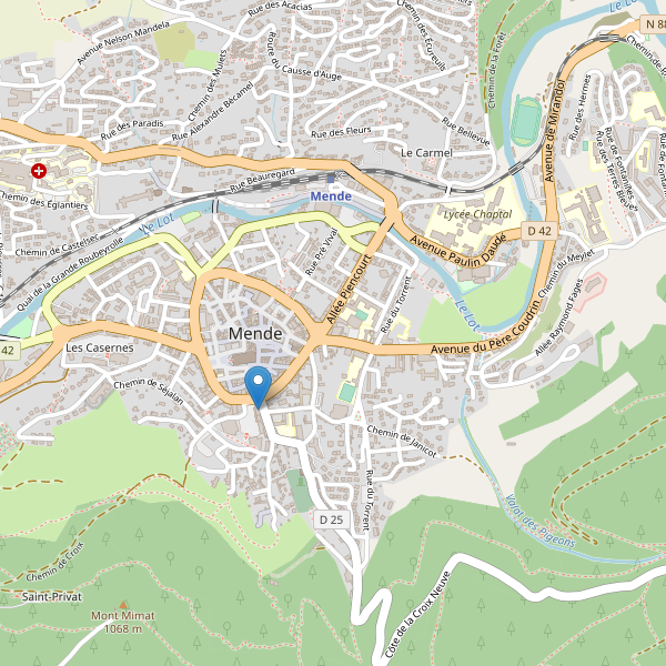 Carte des bibliotheques à Mende Thumbnail