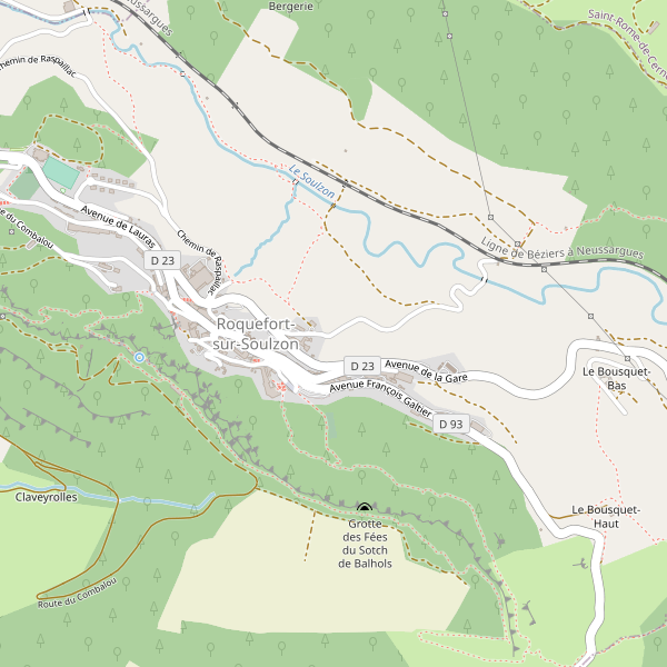 Carte des bibliotheques à Roquefort-sur-Soulzon Thumbnail