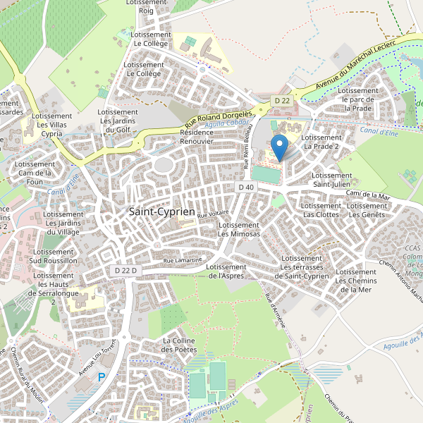 Carte des bibliotheques à Saint-Cyprien (Pyrénées-Orientales) Thumbnail