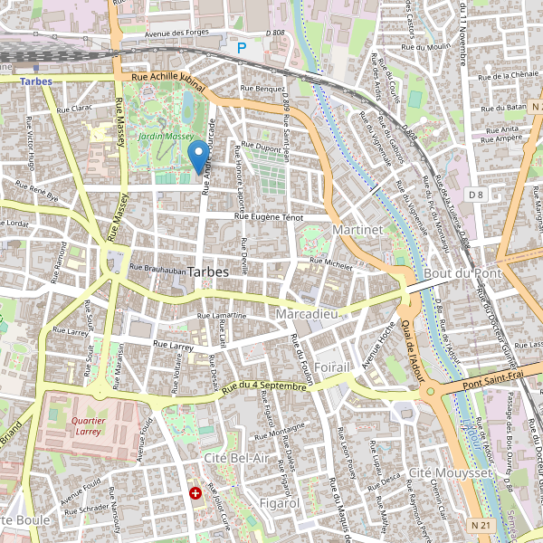 Carte des bibliotheques à Tarbes Thumbnail