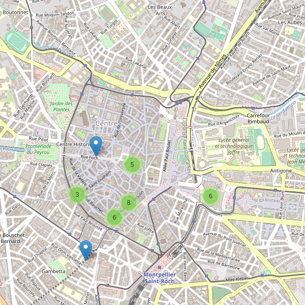 Carte des chaussures à Montpellier Thumbnail