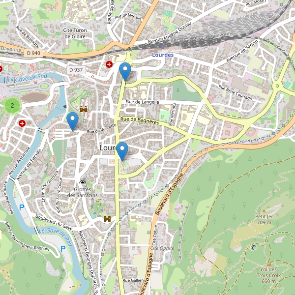 Carte des cinemas à Lourdes Thumbnail