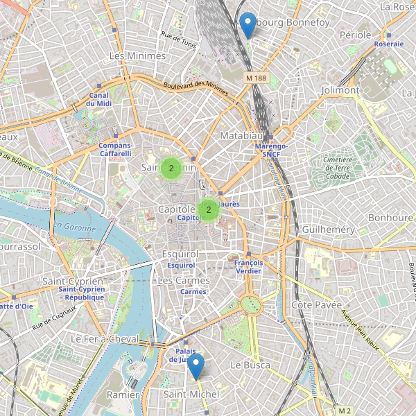 Carte des cinemas à Toulouse Thumbnail