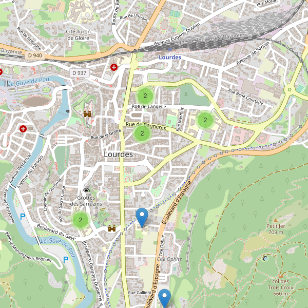 Carte des ecoles à Lourdes Thumbnail