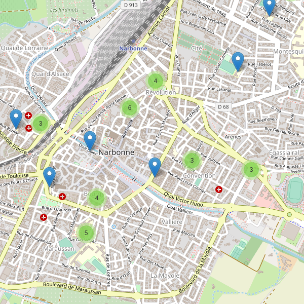 Carte des ecoles à Narbonne Thumbnail