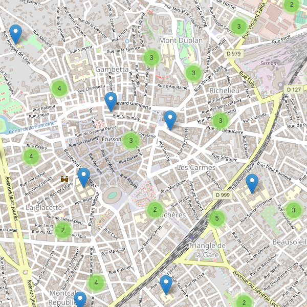 Carte des ecoles à Nîmes Thumbnail