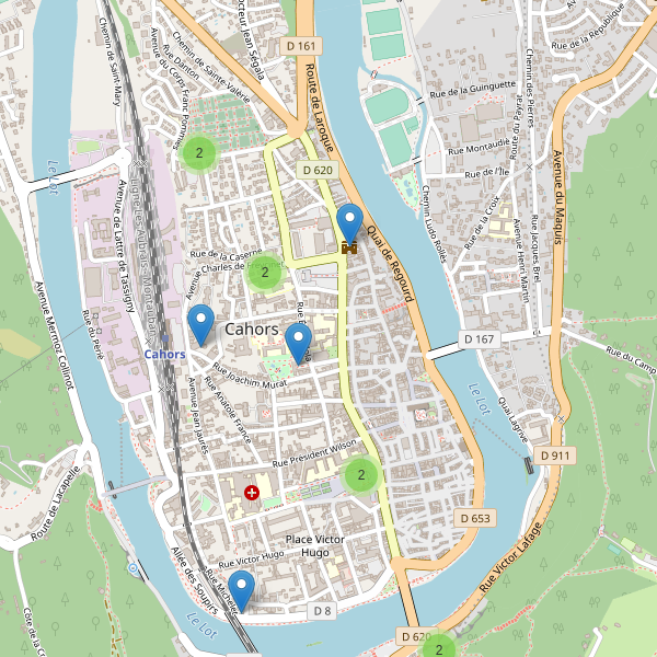 Carte des monuments à Cahors Thumbnail