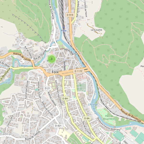 Carte des monuments à Foix Thumbnail