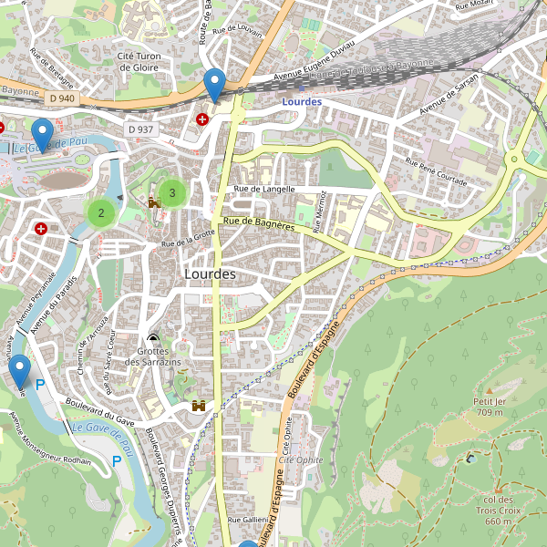 Carte des musees à Lourdes Thumbnail