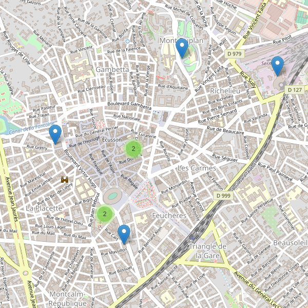 Thumbnail Carte des musées à Nîmes