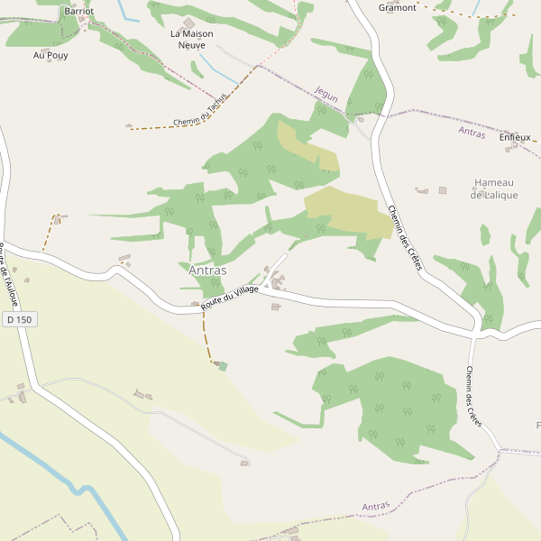 Carte des parkings à Antras (Gers) Thumbnail