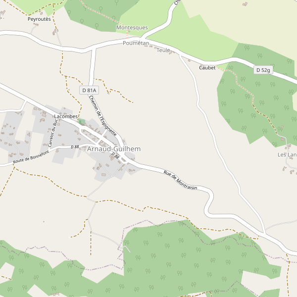 Carte des parkings à Arnaud-Guilhem Thumbnail