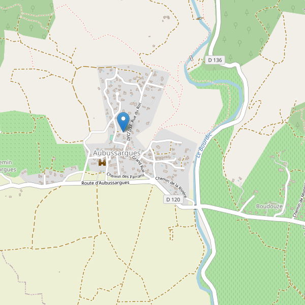 Carte des parkings à Aubussargues Thumbnail