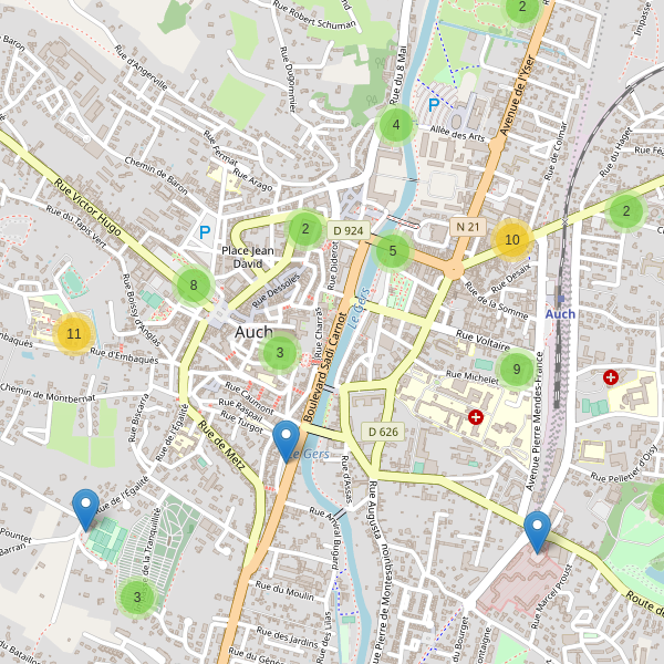 Thumbnail Carte des parkings à Auch