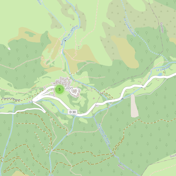 Carte des parkings à Aulon (Hautes-Pyrénées) Thumbnail