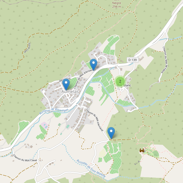 Carte des parkings à Aumelas Thumbnail