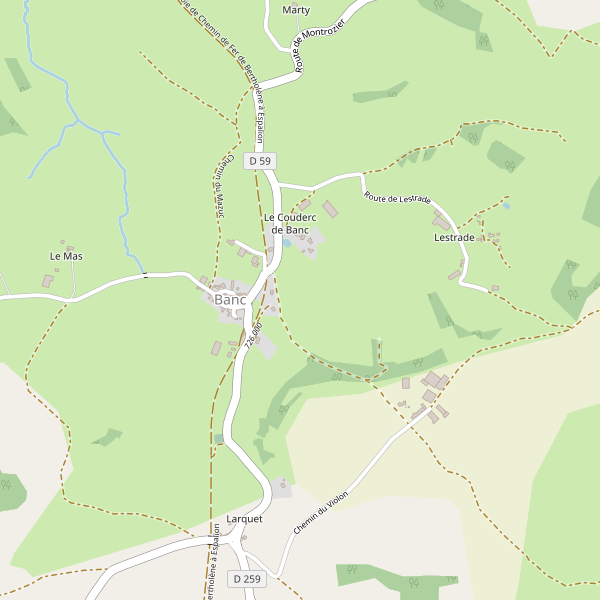 Carte des parkings à Banc Thumbnail