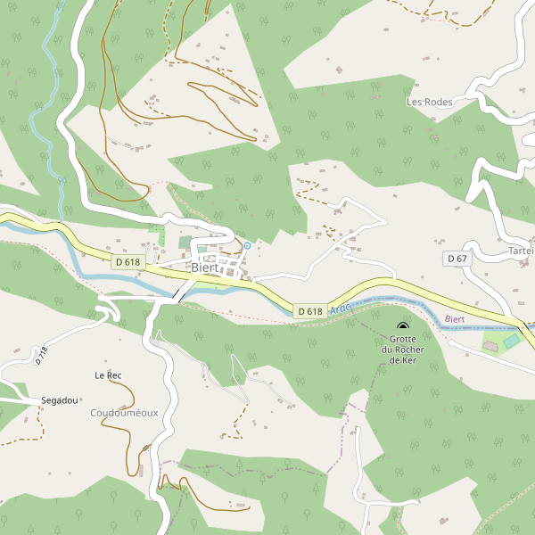 Carte des parkings à Biert Thumbnail