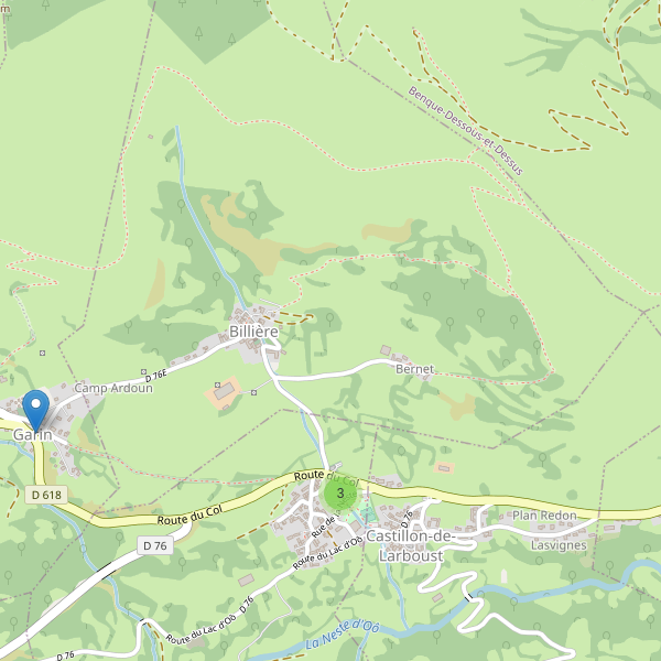 Carte des parkings à Billière Thumbnail