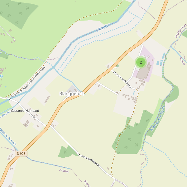 Carte des parkings à Blanquefort (Gers) Thumbnail