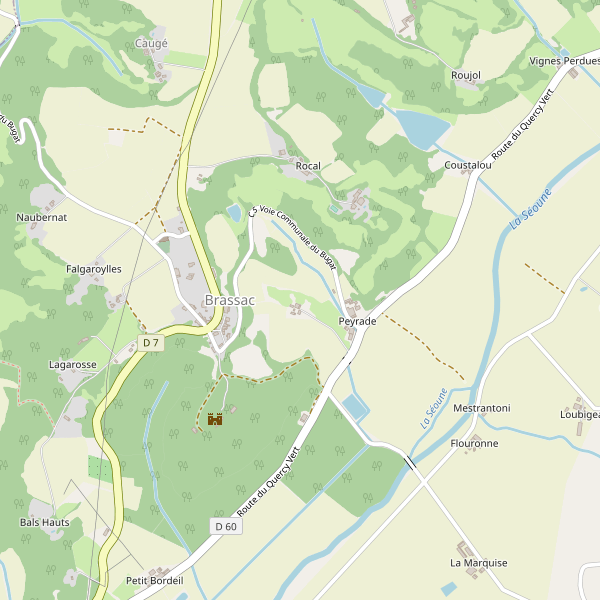 Carte des parkings à Brassac (Tarn-et-Garonne) Thumbnail