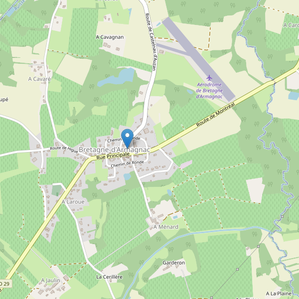 Carte des parkings à Bretagne-d'Armagnac Thumbnail