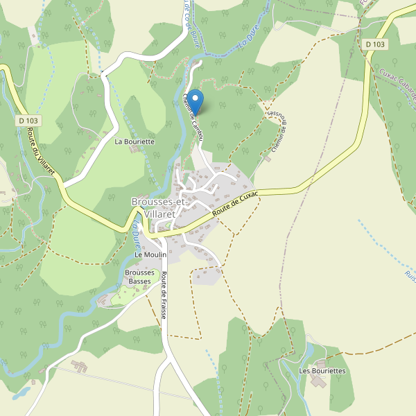 Carte des parkings à Brousses-et-Villaret Thumbnail