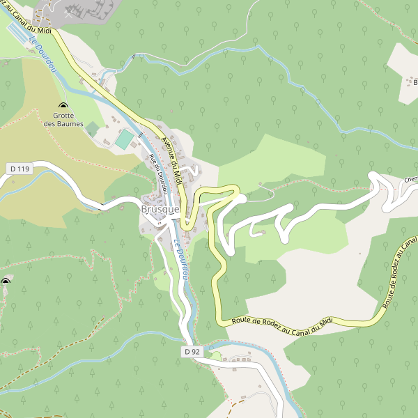 Carte des parkings à Brusque Thumbnail