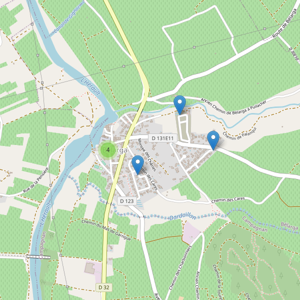 Carte des parkings à Bélarga Thumbnail