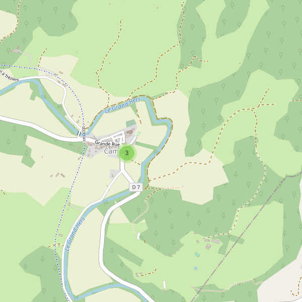 Carte des parkings à Camon (Ariège) Thumbnail