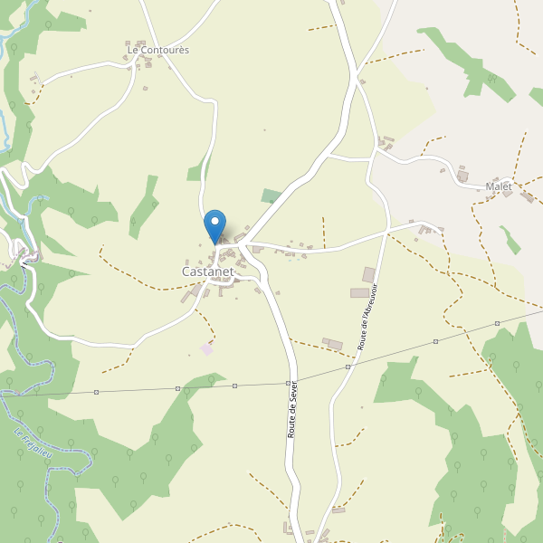 Carte des parkings à Castanet (Aveyron) Thumbnail