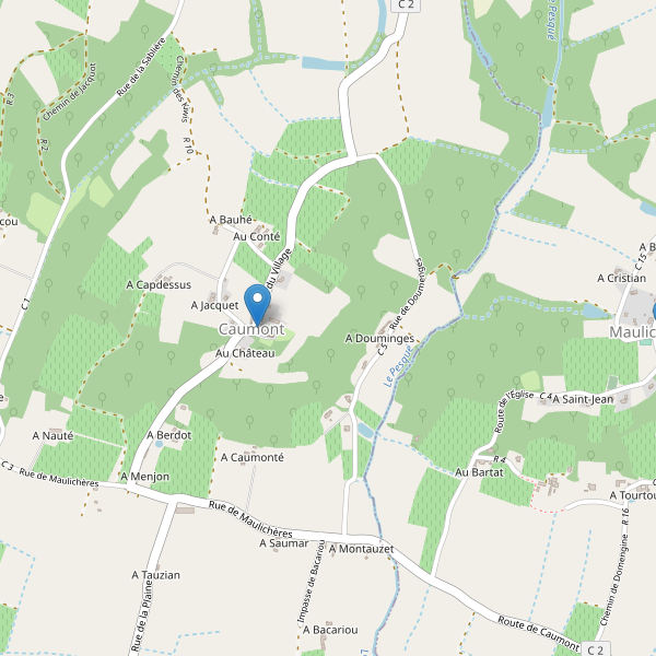 Carte des parkings à Caumont (Gers) Thumbnail