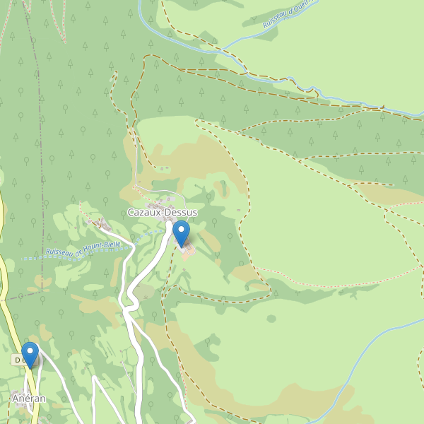 Carte des parkings à Cazaux-Dessus Thumbnail