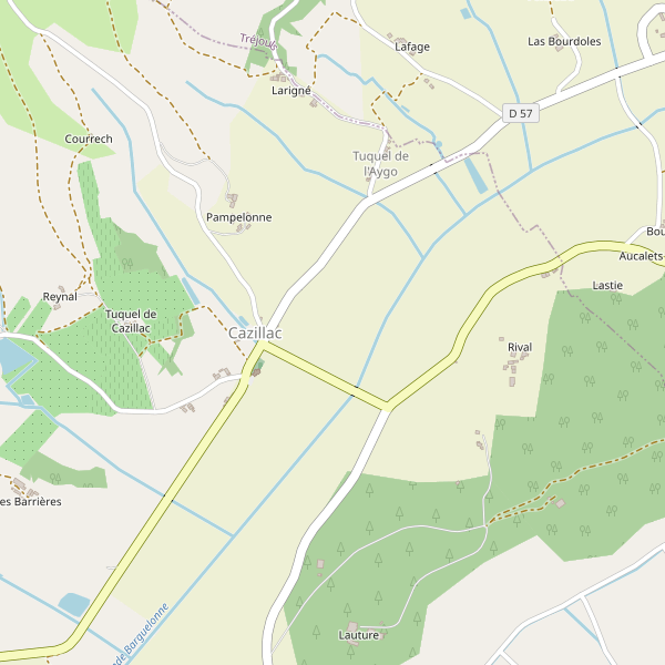 Carte des parkings à Cazillac Thumbnail
