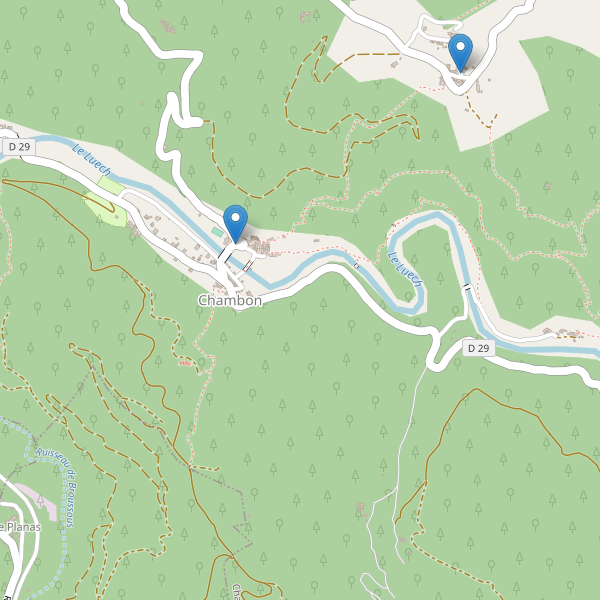 Carte des parkings à Chambon (Gard) Thumbnail