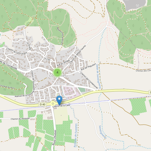 Carte des parkings à Congénies Thumbnail