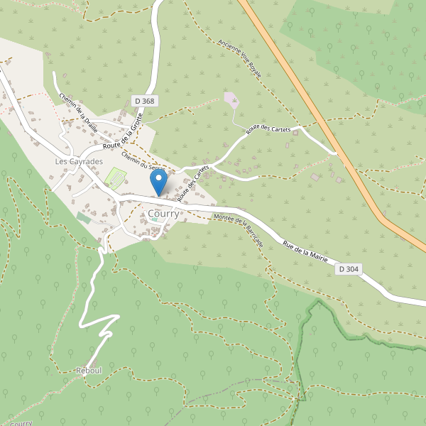 Carte des parkings à Courry Thumbnail