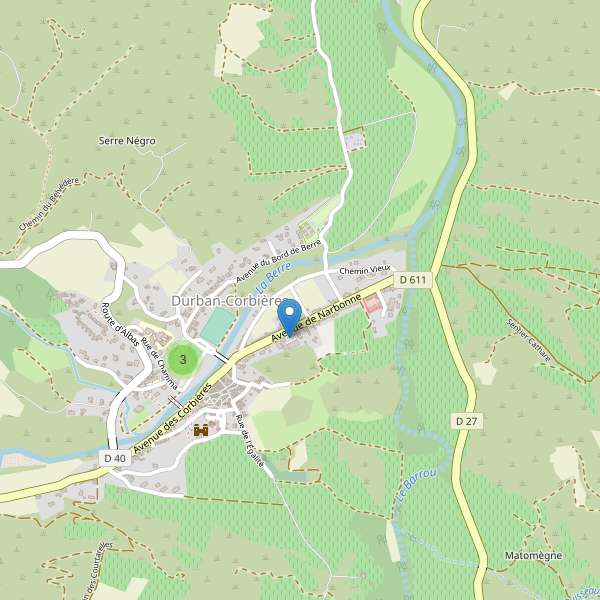 Carte des parkings à Durban-Corbières Thumbnail