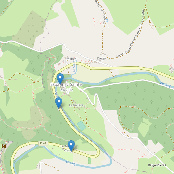 Carte des parkings à Espagnac-Sainte-Eulalie Thumbnail