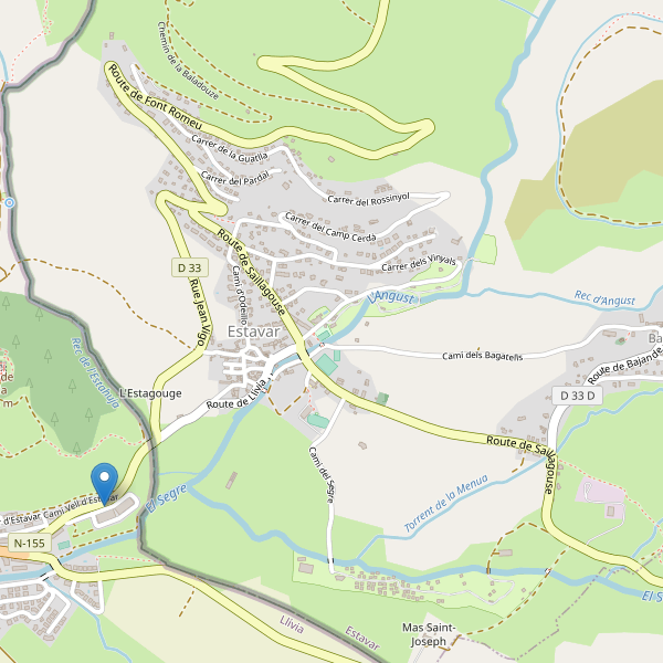 Carte des parkings à Estavar Thumbnail