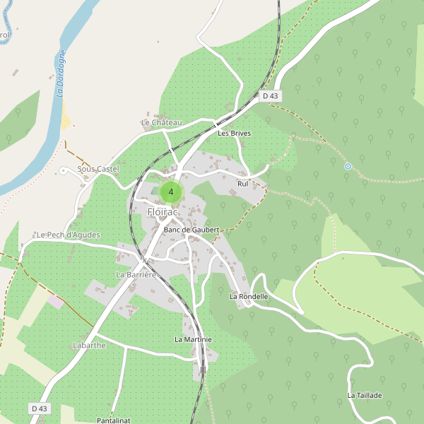 Carte des parkings à Floirac (Lot) Thumbnail
