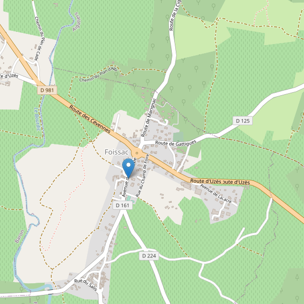 Carte des parkings à Foissac (Gard) Thumbnail