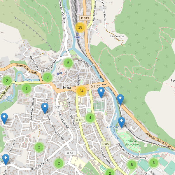 Thumbnail Carte des parkings à Foix