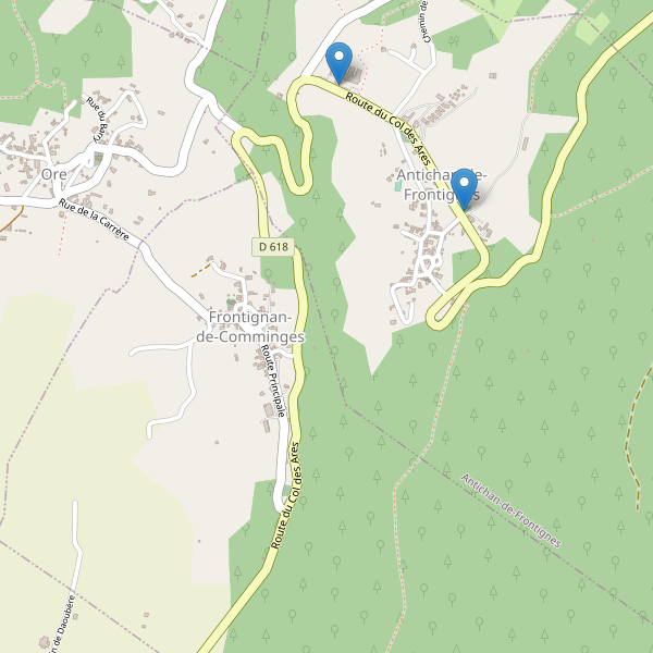 Carte des parkings à Frontignan-de-Comminges Thumbnail
