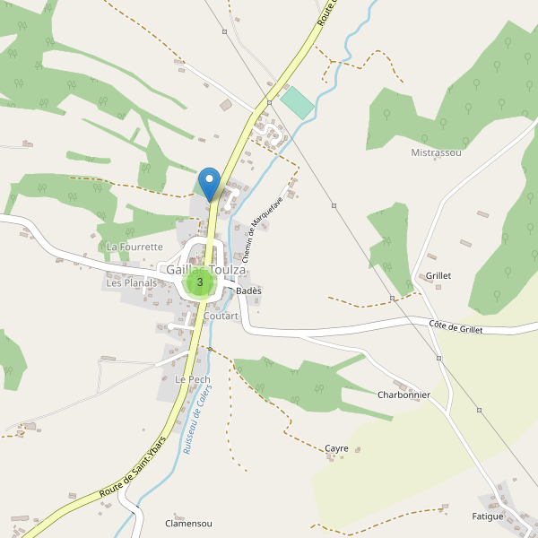 Carte des parkings à Gaillac-Toulza Thumbnail