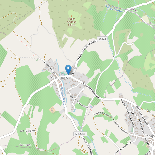 Carte des parkings à Garrigues (Hérault) Thumbnail