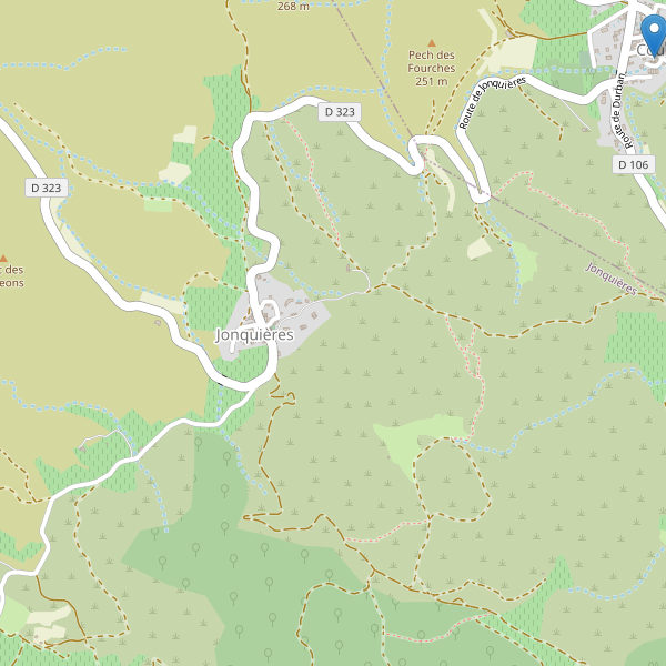 Carte des parkings à Jonquières (Aude) Thumbnail