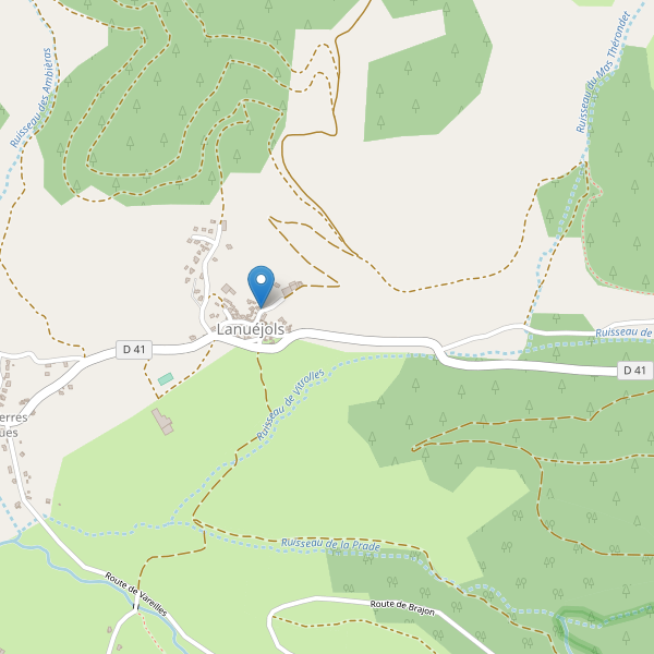 Carte des parkings à Lanuéjols (Lozère) Thumbnail